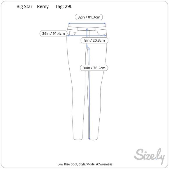 Big Star Remy Bootcut Low Rise Jeans - Picture 3 of 6